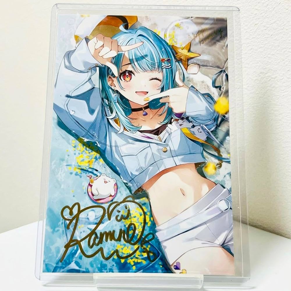 Amazon | 白波らむね 誕生記念2023 直筆サイン ポストカード ぶいすぽ