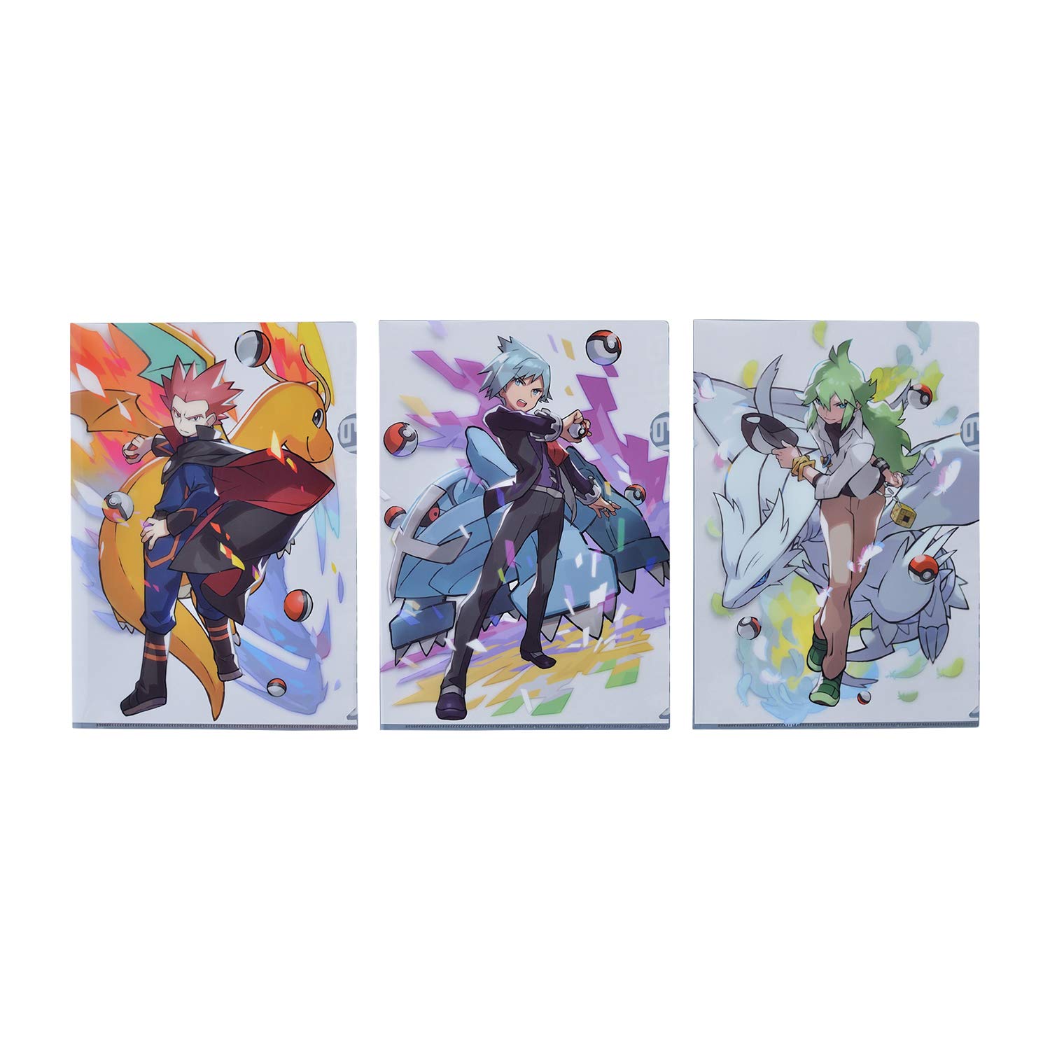 N ダイゴ ワタル A4クリアファイル3枚セット ポケセン PokémonTrainers