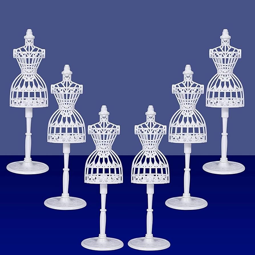 Amazon | ドールトルソー マネキン 6個セット 洋服デザイン ミニ 1/6