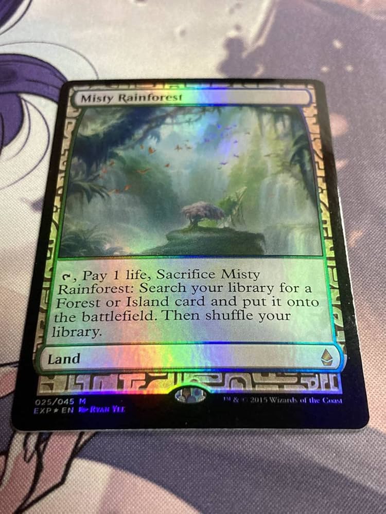 MTG 霧深い雨林 ZEN英 サインド4枚 MTG 霧深い雨林Misty Rainforest