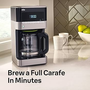 Amazon.com: Braun BrewSense 12 Cup Drip Coffee Maker - Pause