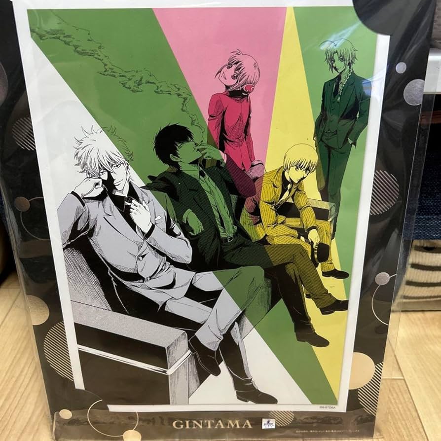 Amazon.co.jp: 銀魂 イラストポートレート ポスター 銀時 神威 神楽