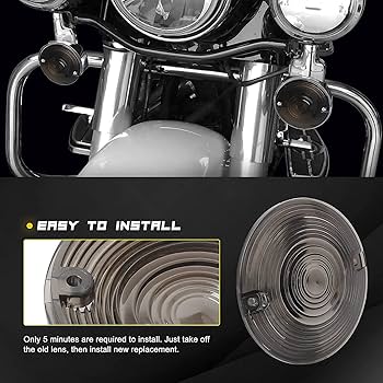 Amazon | NTHREEAUTO 3 1/4インチ フラットスモークLEDウィンカー