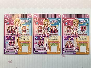 アイカツ！ 大空あかり あかり ピンクパレードコーデ アニメ柄 2枚