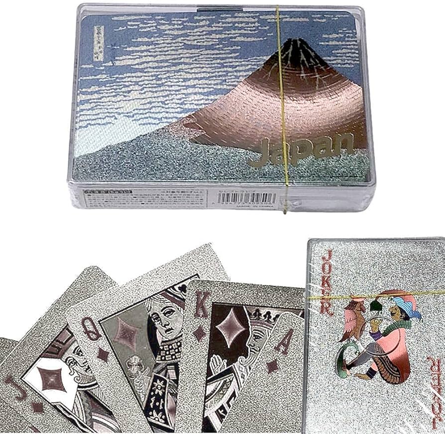 Amazon.co.jp: トランプ 葛飾北斎 赤富士 版画 浮世絵 富嶽三十六景