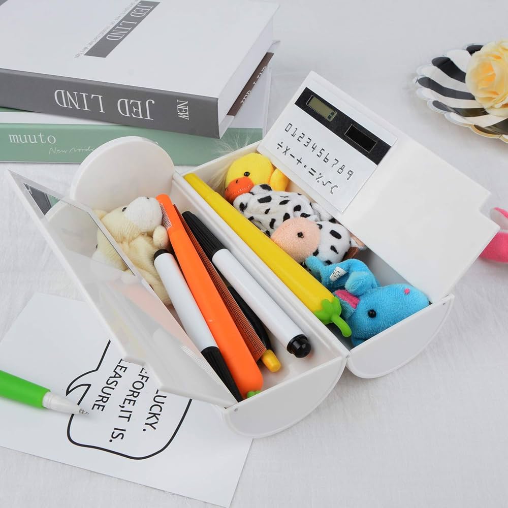 Amazon | wulide ペンケース 筆箱 筒形 可愛い 文房具ボックス