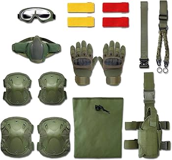 Amazon | 【 サバゲー 装備 セット 】 サバイバルゲーム 10点セット