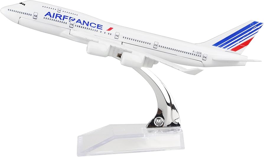 Amazon.com: 24-Hours Air France Plane B747 Alloy Metal Airplane