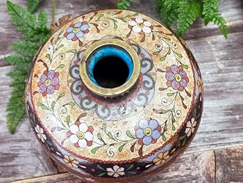 Amazon.co.jp: 古七宝 菓子器 金平糖入れ 木箱付き 骨董品 : ホーム