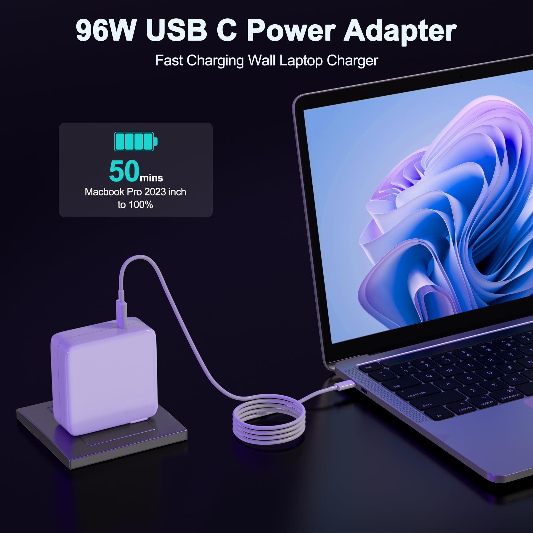 Amazon.com: 96W Replacement for MacBook Pro Charger USB C Power