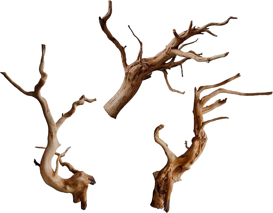 Amazon | 45cm水槽用 流木3本セット（ナチュラル色）【AQUASHOP