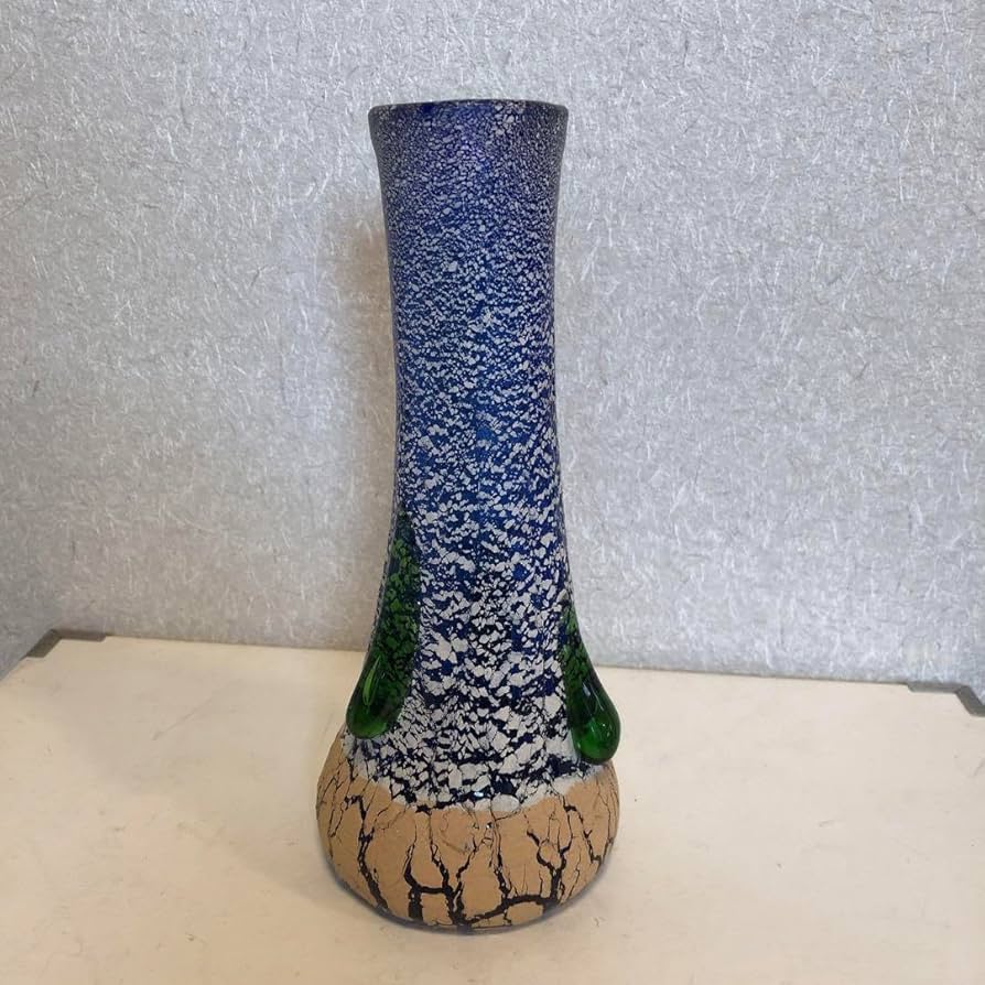 Amazon.co.jp: 琉球ガラス 稲嶺盛吉 土紋花入 一品物 サイン入り木箱