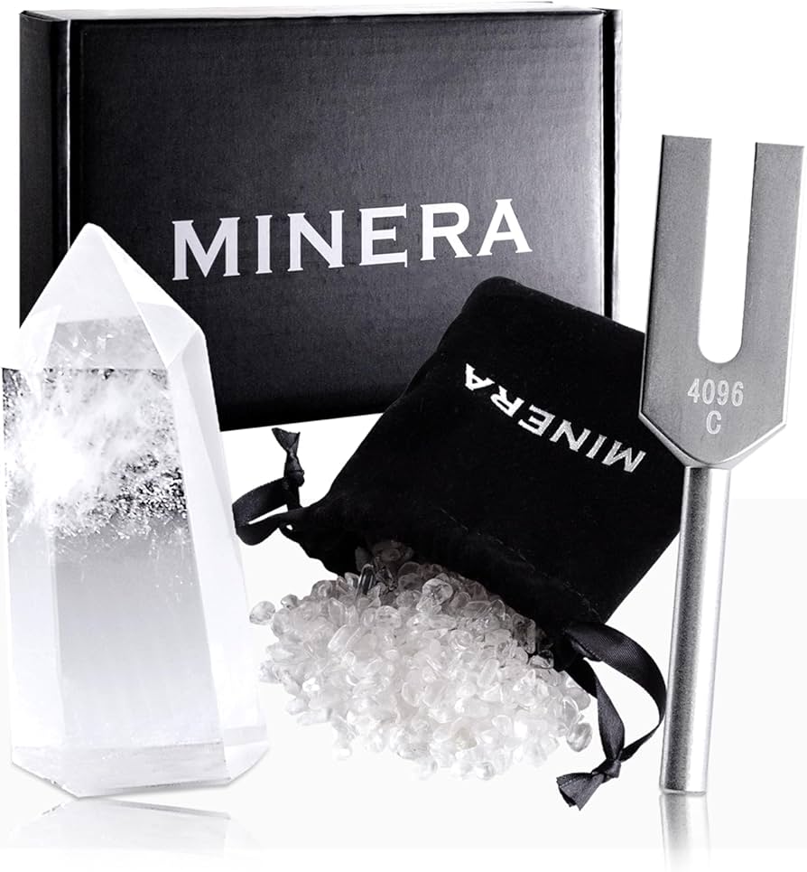 Amazon | [MINERA] クリスタルチューナー 4096hz 音叉 水晶 さざれ