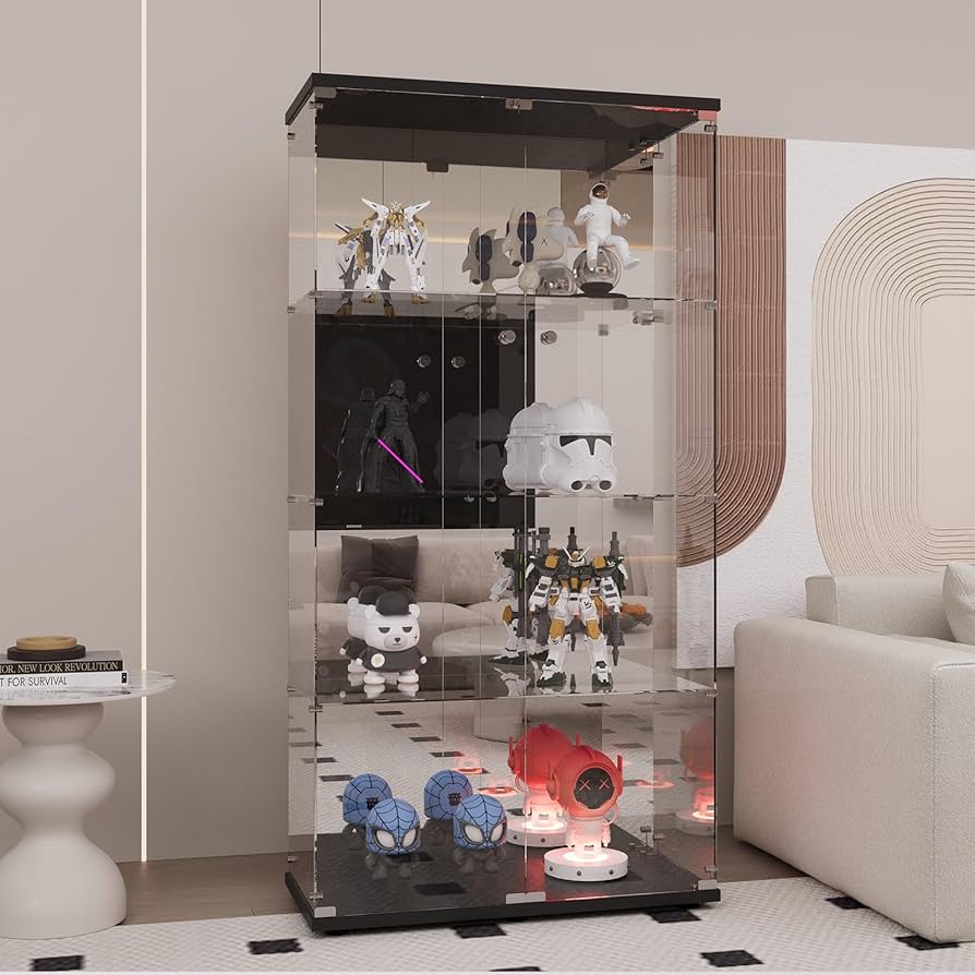 福岡発 ショーケース ガラスケース ラック 飾り棚 ローボード 扉付き