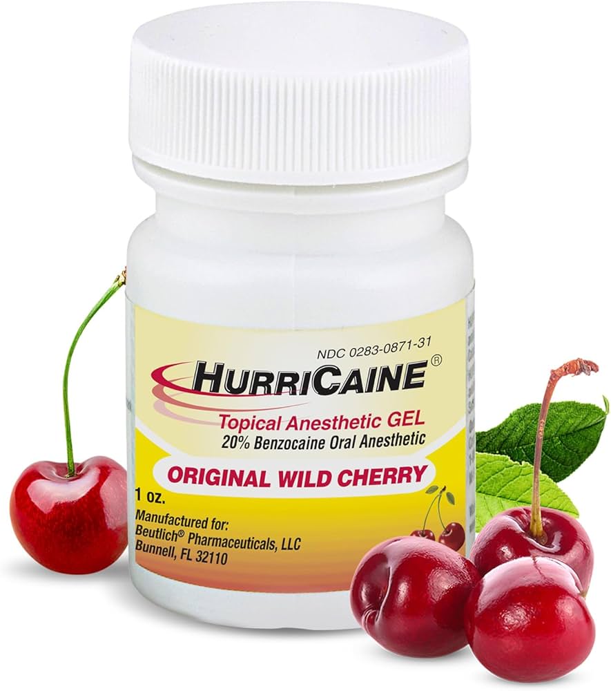 Amazon.com: HurriCaine Topical Anesthetic Gel 1oz – Fast-Acting 20