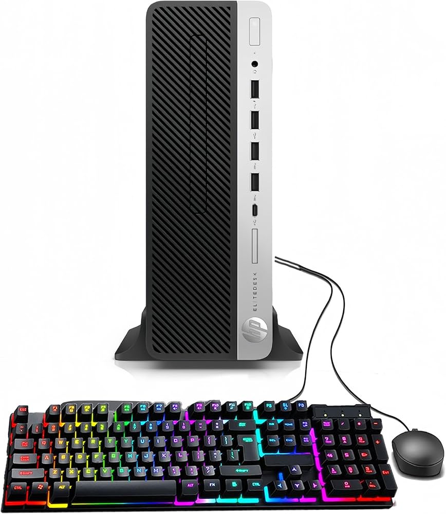 HP EliteDesk 705 G5 SFF Business Desktop PC, AMD Ryzen 5 3400G 3.7