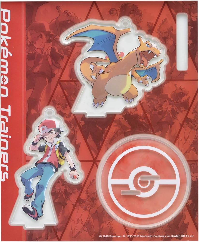 レッド＆リザードン アクリルスタンドキーホルダー Amazon.co.jp