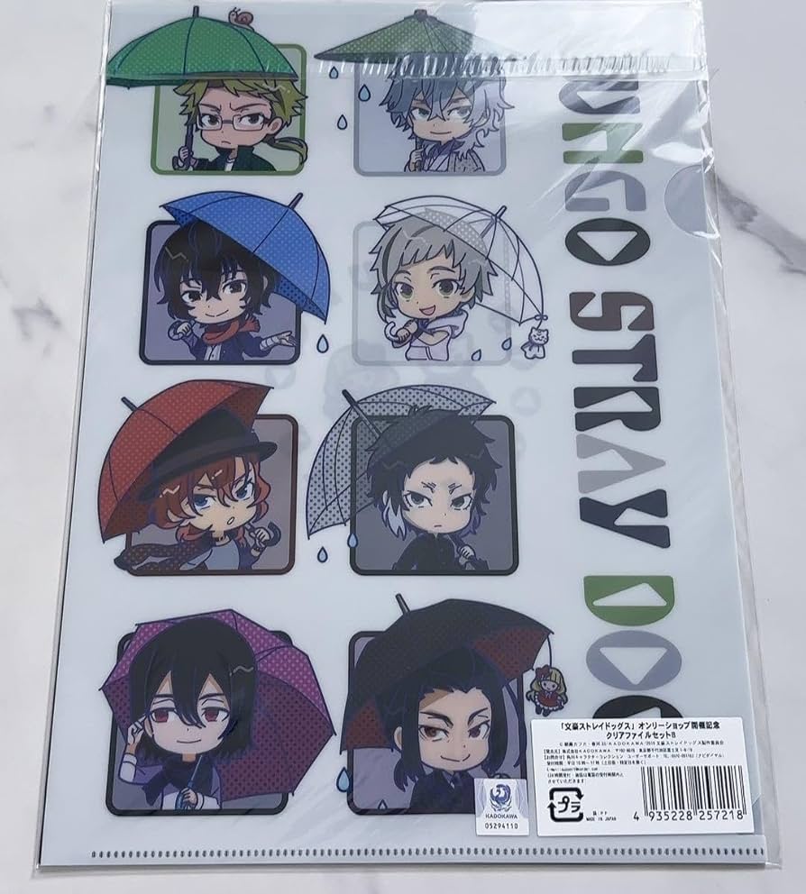 文豪ストレイドッグス 高知県立文学館 クリアファイル3枚セット