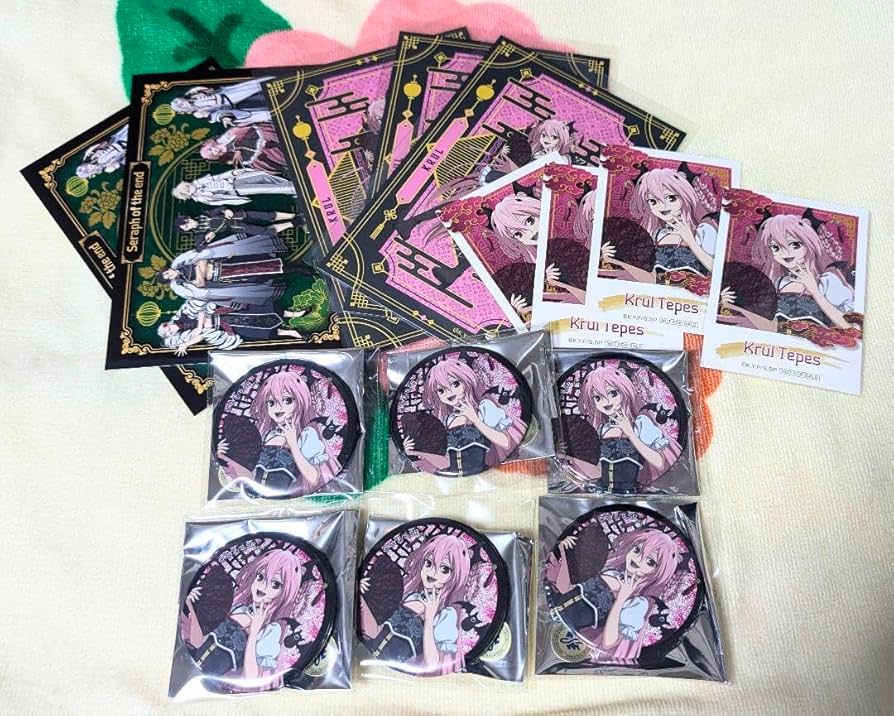 終わりのセラフ クルル・ツェペシ グッズ まとめ売り 10周年 記念展 缶