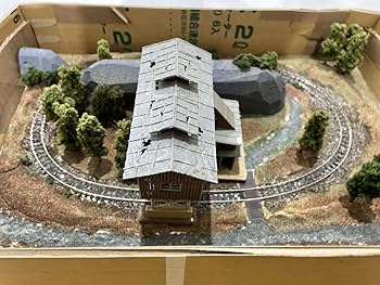 Amazon | Nゲージ ジオラマ 森林 鉄道 レイアウト 半完成品＋砕石