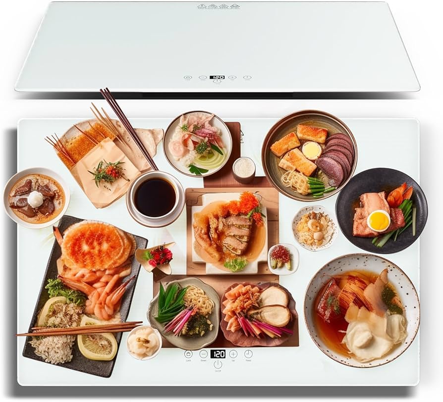 Amazon | YOSIDAWA 食品保温プレート、ホットプレート、9段階の温度