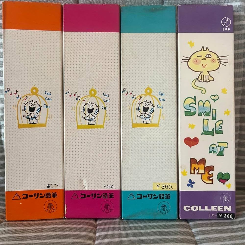 Amazon | 昭和レトロ 水森亜土 亜土ちゃん コーリン鉛筆（HB）4ダース