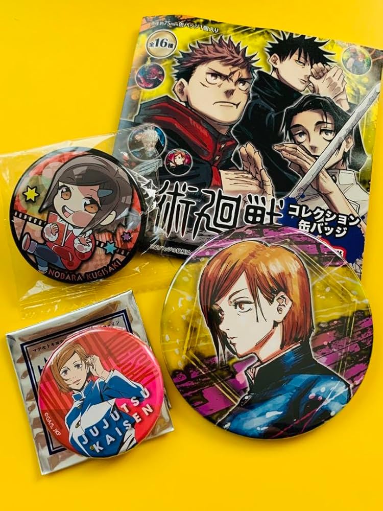 呪術廻戦 釘崎野薔薇 缶バッジ アクキー まとめ売り マルイ まるくじ