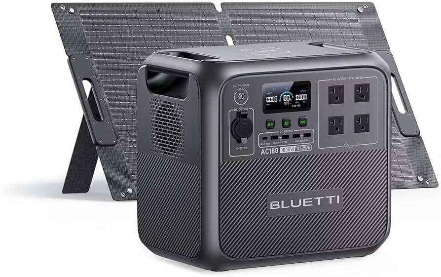 Amazon.com : BLUETTI AC180 Solar Generator with 100W Solar Panel