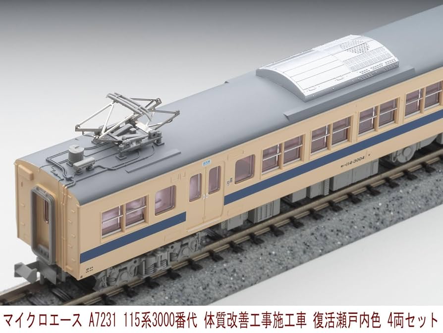 管理番号1495 阪急Nゲージ しなのマイクロ3000系4両セット 管理番号