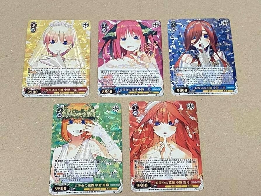 五等分の花嫁 中野 一花 二乃 三玖 四葉 五月 hyr psa10 psa鑑定