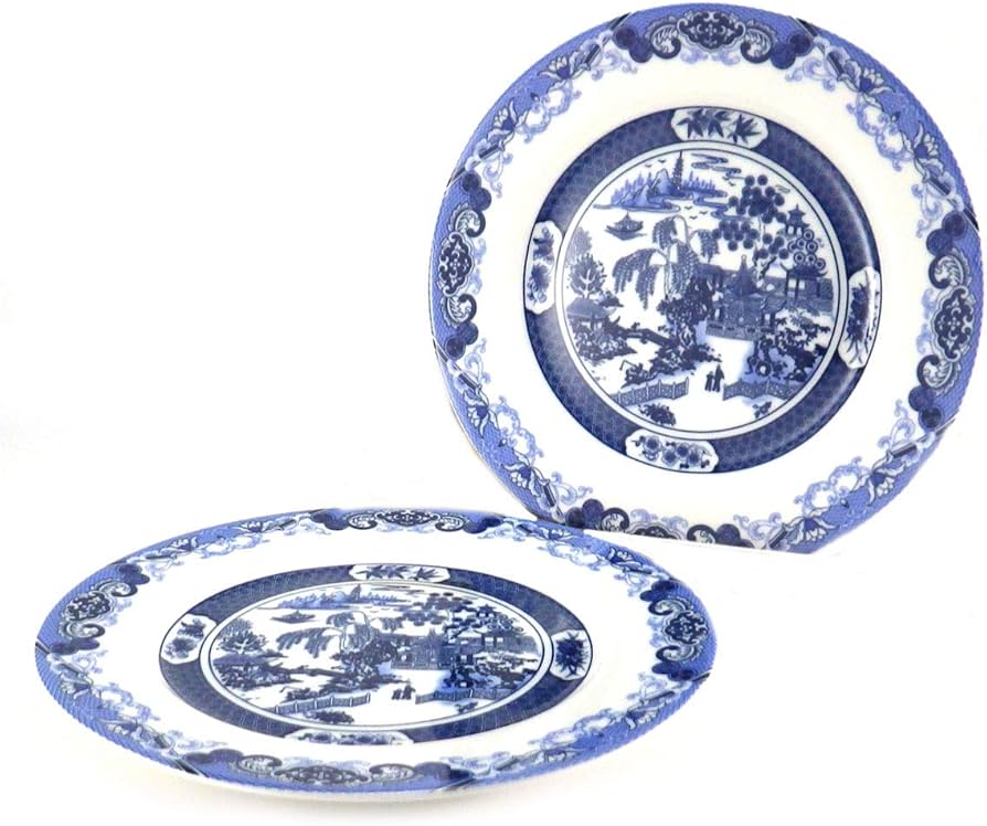 中国 新渡 青花花卉文 銘々皿 小皿 六客 C R6305 中国 新渡 青花花卉文