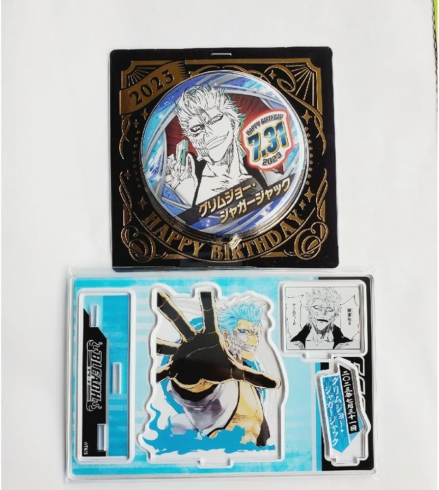 レア BLEACH 中外カフェ 缶バッジ グリムジョー レア BLEACH 中外