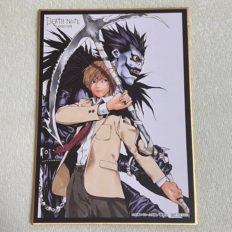 Amazon.co.jp: デスノート展 DEATHNOTE展 色紙 夜神月 リューク FHZH