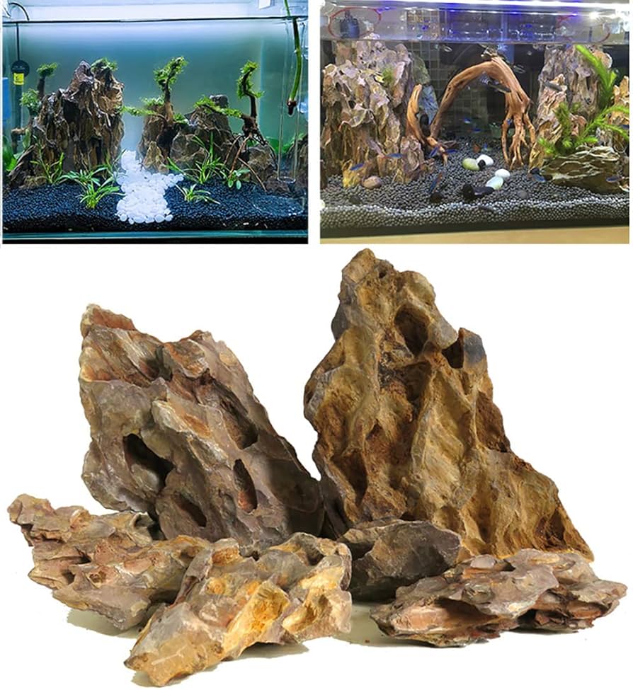 Amazon | 気孔石 黄虎石 蜂炎石 水槽 アクアリウム 花壇 ガーデニング