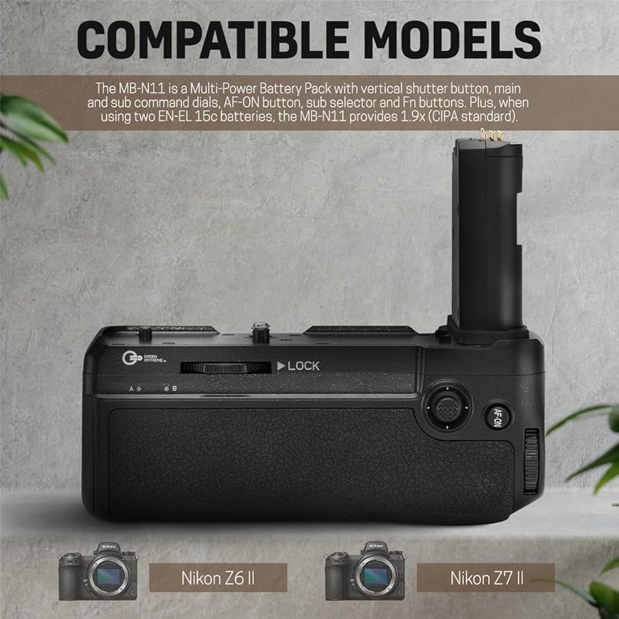 Amazon.com : Green Extreme MB-N11 Battery Grip for Nikon Z6 II and