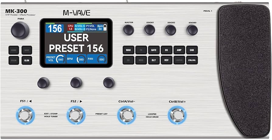 M-VAVE MK-300 (アンプモデリング マルチエフェクター) Amazon.com: M