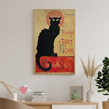 原画#3175 黒猫 雨 パリ フランス 水彩画 ドローイング インテリア