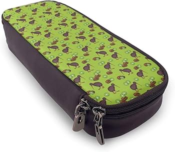Amazon | ペンケース 筆箱 下のキウイ鳥とキウイフルーツ 大容量 軽量