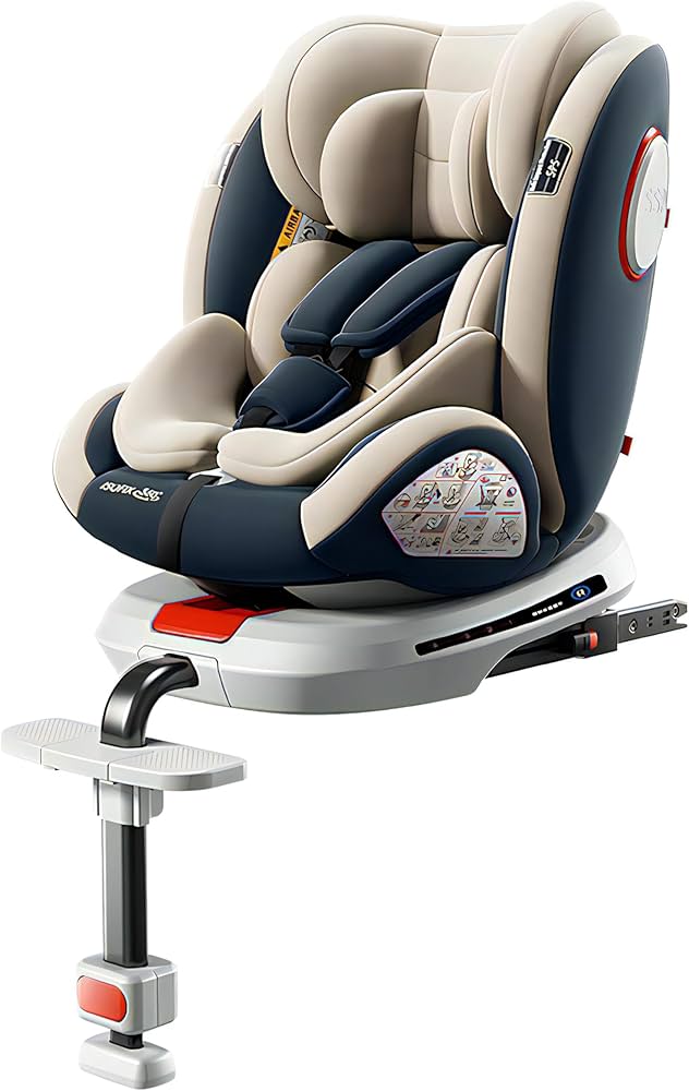 Amazon | チャイルドシート 360度 回転式 ISOFIX対応 成長に合わせて