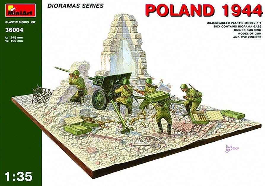 Amazon | ミニアート(Miniart) 1/35 ジオラマベース4 ポーランド1944