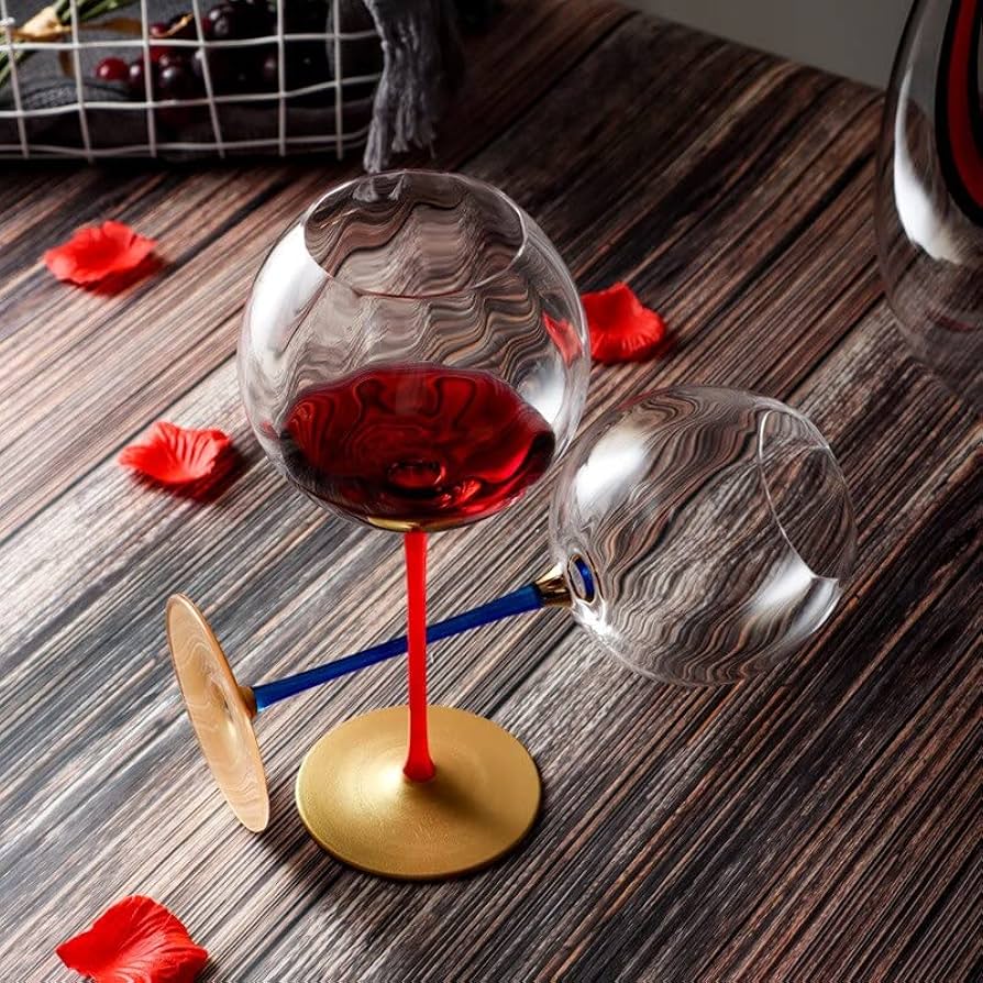 Amazon | ワイングラス クリスタル ワイン グラス ゴールド ベース