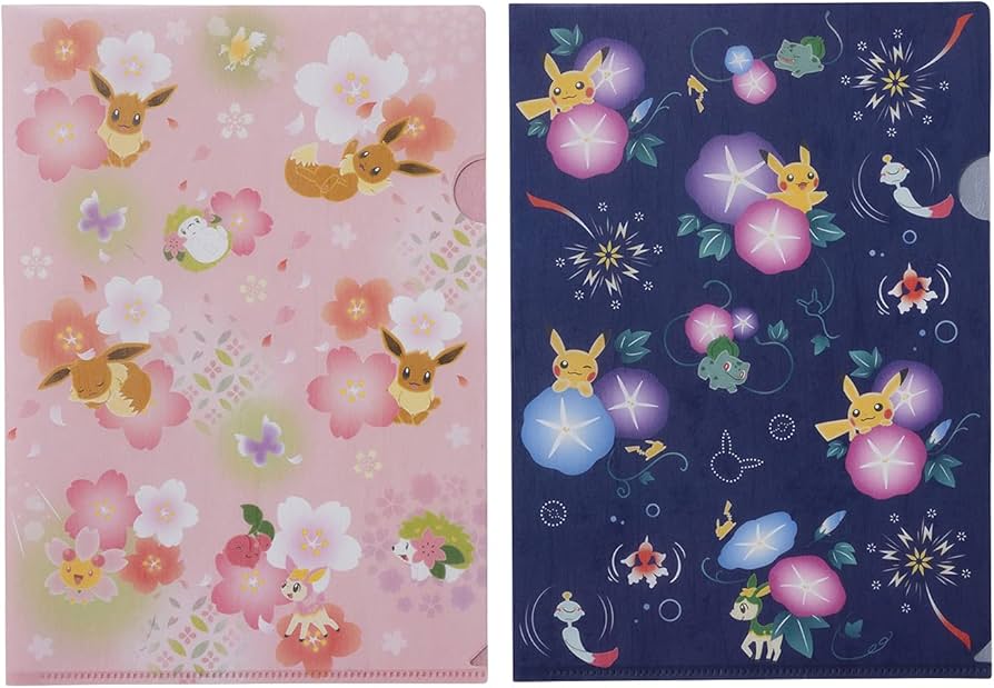 Amazon.co.jp: ポケモンセンターオリジナル 和風A4クリアファイル2枚
