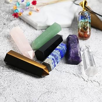 Amazon.co.jp: Nvzi クリスタルタワー、チャクラヒーリングクリスタル