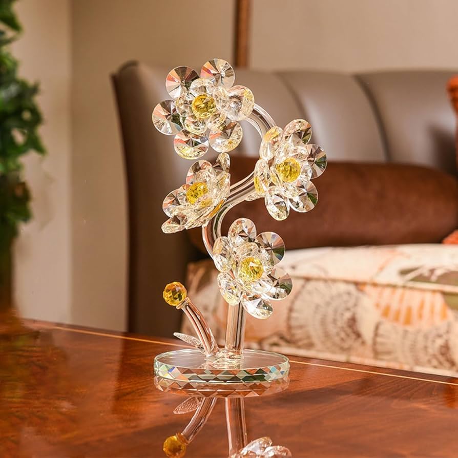 Amazon.co.jp: [dhiuebc] クリスタル置物 クリスタル元宝ツリー ガラス