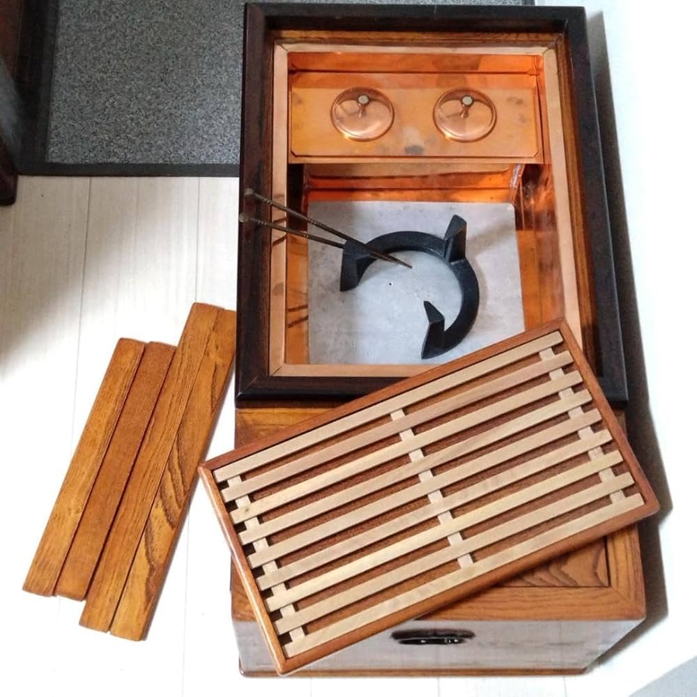 火鉢 囲炉裏 座敷机 長火鉢 角火鉢 古民具 レトロ インテリア