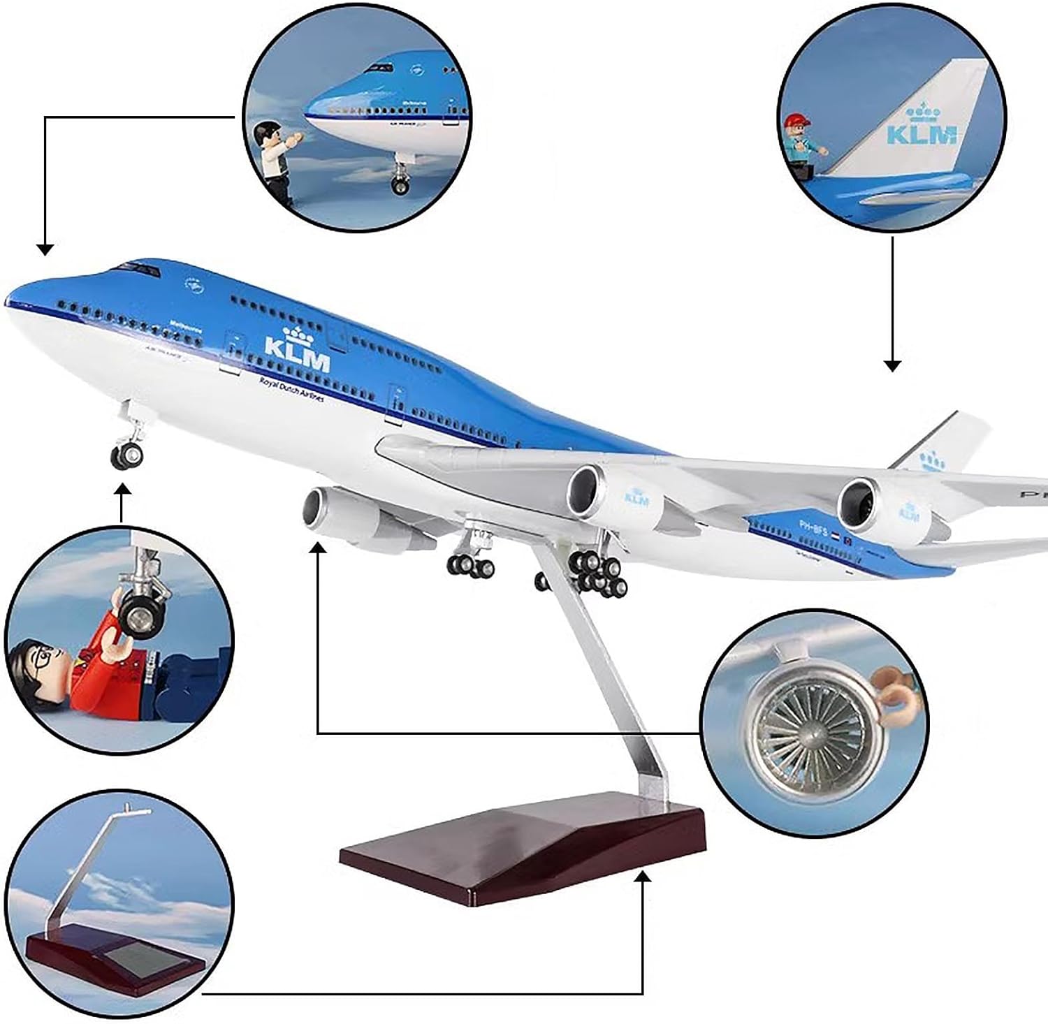 ANA ボーイング747 1/150 46cm LEDモデル 照明光る！大型模型 ANA