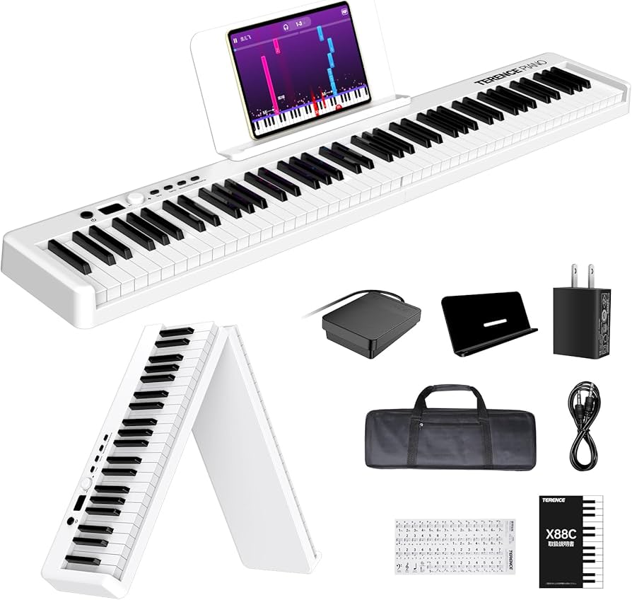 TERENCE V30 Folding Piano 88鍵盤 Amazon | TERENCE 電子ピアノ 88