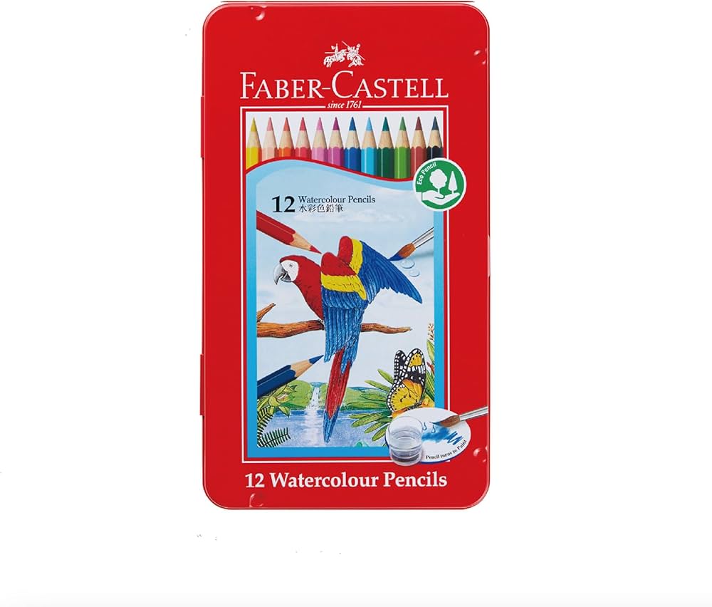 Amazon | ファーバーカステル 水彩色鉛筆 平缶 12色セットTFC-WCP/12C