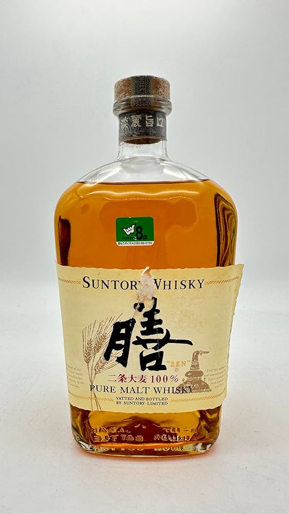 Amazon.co.jp: ラベル傷ありサントリー ウイスキー 膳 ZEN淡麗旨口