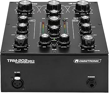 Amazon | OMNITRONIC TRM-202MK3 2-Channel ロータリーミキサー | DJ
